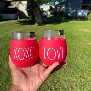 Rae Dunn XOXO/LOVE glasses